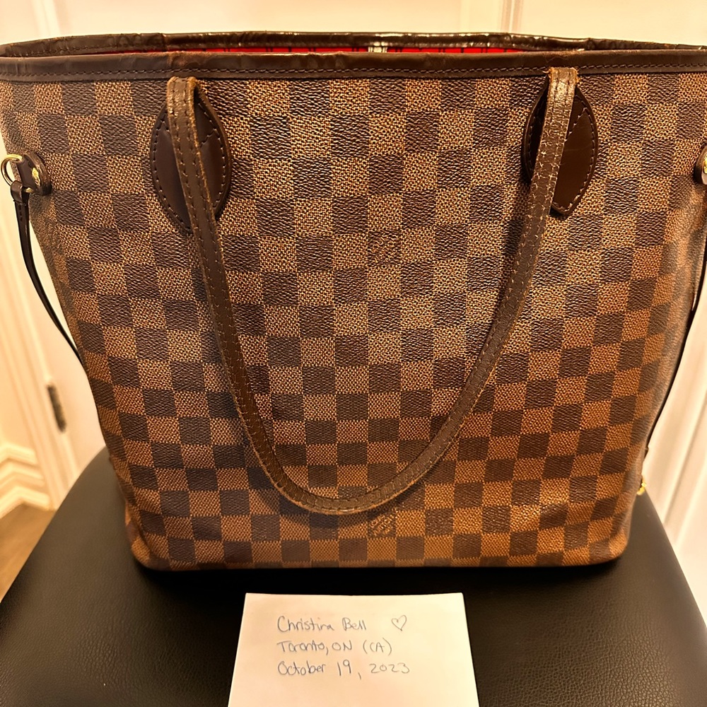 LV Neverfull MM Damier Ebene